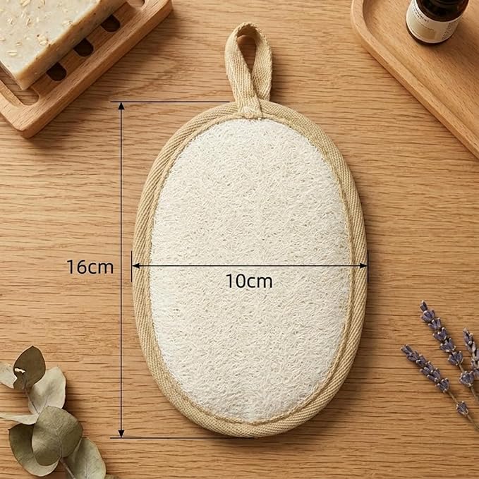 Exfoliating Body Scrubber (2 Pack), Body Exfoliator Scrubber, Exfoliating Sponge for Shower Bath, Shower Loofah Luffa Lufa with Handle, Dead Skin Exfoliator for Body Scrub, Men Women