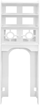 4 Tier Toilet Cabinet, Over The Toilet Storage Cabinet, Organizer, Shelf Organizer Freestanding Bathroom Space-Saving Storage Cabinet for Bathroom, Laundry