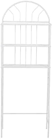 Home Basics SS10058 Bathroom Storage Space Saver Shelf, White , 66.5 Inches