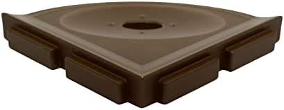 Questech 5" Shower Soap Dish Shelf for Inside Shower, Lugged for New Construction, Bath Organizer for Tiled Walls, Corner Soap Holder, Metro Lugged, Bronze Finish