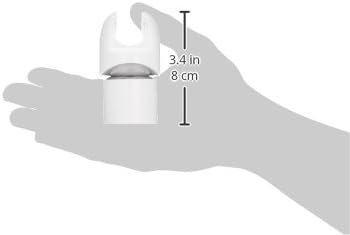 Kakudai 353-588 Screw Stop Angle Adjustable Shower Hook, White
