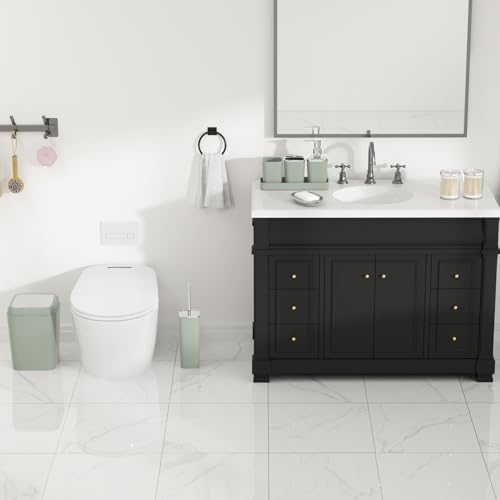 XLHOMO Sage Green Bathroom Set, Bathroom Accessory Set, Green Bathroom Set