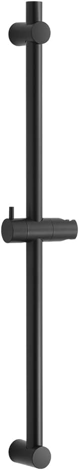OFFO Shower Slide Bar 28 in Adjustable Installation Distance 19-27 in with 360° Adjustable Handheld Shower Head Holder for Bathroom, Screw Wall Mounted, Matte Black
