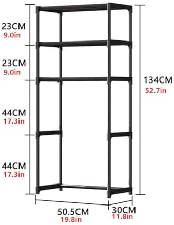 Hipicute No-Drilling 3-Tier Bathroom Storage Organizer, Over The Toilet Freestanding Shelf Unit, Space-Saving Cabinet for Toiletries, White or Black
