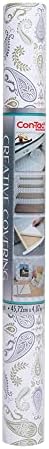 Con-Tact Brand Creative Covering, Self-Adhesive Shelf Liner, Multi-Purpose Vinyl Roll, Easy to Use and Apply, 18'' x 16', Abby Sage