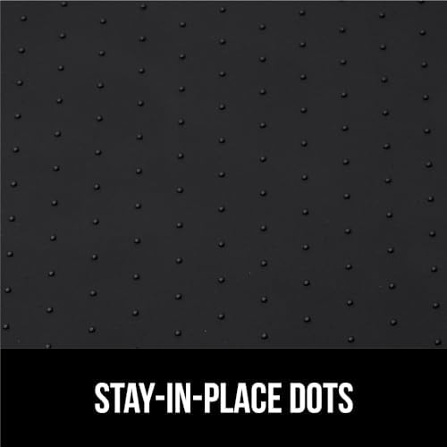 GORILLA GRIP Waterproof Silicone Under Sink Mat, Stay in Place, 28x22 Black