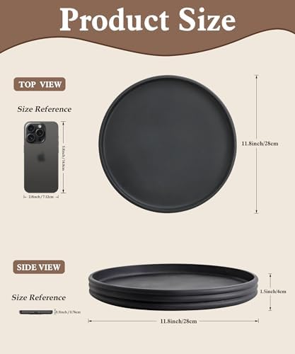 Round Coffee Table Tray, Decorative Tray Tray for Home Decor