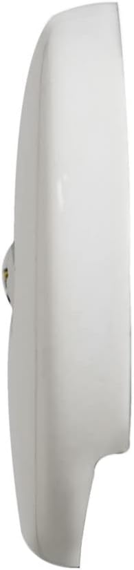 Westbrass D328-2-50 3-1/8" One-Hole Bathtub Overflow Faceplate and Screw, Powder Coat White (2-Pack)