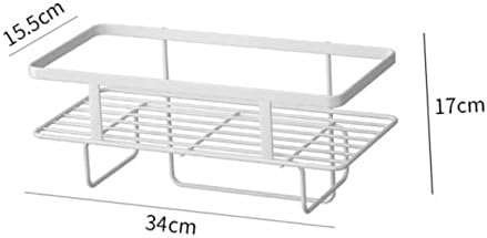 Garneck 1pc Practical Bathroom Storage Rack Nail Tank Shelf Multi-Functional Indoor Organizer for Toiletries Easy to Install Space-Saving for Home Use