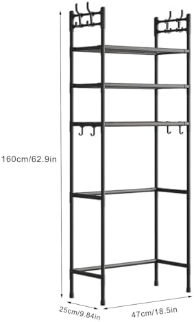 3-Tier Over-The-Toilet Storage Shelf - Sturdy Stainless Steel Bathroom Organizer for Toiletries, Towels & Essentials - Space-Saving Design
