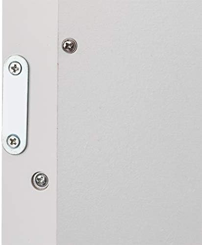 Karl home White Wall Mounted Medicine Cabinet, 2 Mirror Door Bath Storage