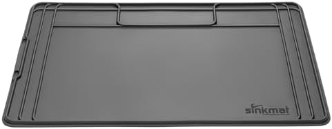 WeatherTech SinkMat – Waterproof Under Sink Liner Mat for Kitchen Bathroom – 28” x 19” Inches - Durable, Flexible Tray – Home undersink Organizer Must Haves, Black