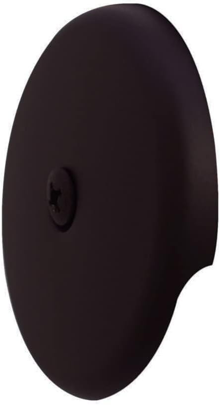 Westbrass D328-2-12 3-1/8" One-Hole Bathtub Overflow Faceplate and Screw, Oil Rubbed Bronze (2-Pack)