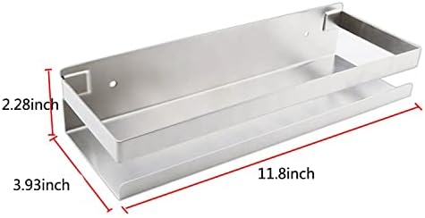 Bathroom Shower Caddy, Wall Mounted Stainless Steel Shower Shelf Caddy Rack Storage for Kitchen Basket Organization -12 inch