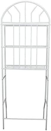 3 Tier Over The Toilet Storage Rack, Bathroom Organizer Stand, Metal Shelf Space Saver Rack, Freestanding Above Toilet Rack, Multi-Functional Storage Cabinet Toilet Shelf