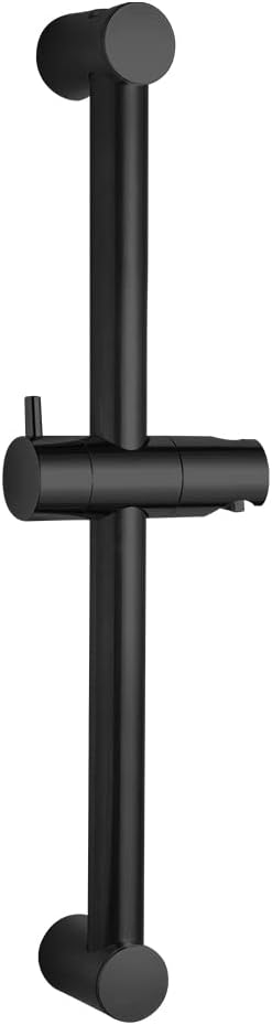 OFFO Shower Slide Bar 18 in Adjustable Installation Distance 12-17 in with 360° Adjustable Handheld Shower Head Holder for Bathroom, Screw Wall Mounted, Matte Black
