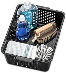madesmart Classic Large Storage Basket with Soft Handle, Granite