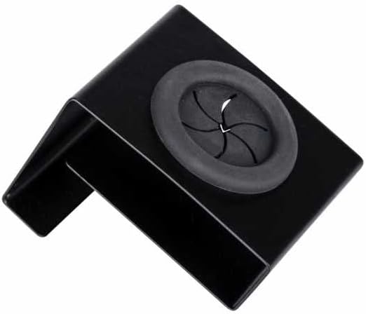 WENKO Haken Push, hochwertiger Küchenhaken aus rostfreiem Edelstahl in Schwarz matt Zum Einhängen an die Schublade Oder Schranktüre, Geschirrhandtücher Werden Einfach eingesteckt, 5 x 6 x 4 cm
