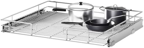 Pull Out Cabinet Organizer 25½" W x 21½" D, Heavy Duty Cabinet Pull Out Shelves, Slide Out Drawers Organization for Kitchen Cabinets Bathroom
