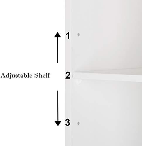 Karl home White Wall Mounted Medicine Cabinet, 2 Mirror Door Bath Storage