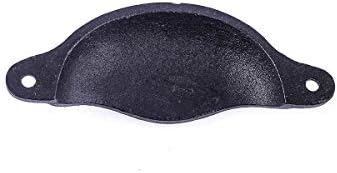 Renovators Supply Wrought Iron Knobs For Cabinets And Drawers - Antique Drawer Knobs - Decorative Cup Cabinet Pulls - Cupboard Knobs - Unique Cabinet Knobs with Mounting Hardware - 4.5 In., Pack of 6