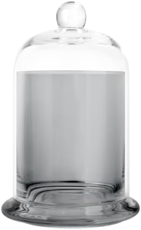 rejomiik Qtip Holder Glass Apothecary Jars with Lids Bathroom Storage Grey