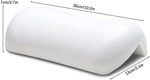 SPA Bath Pillow Non-Slip Bathtub Headrest Soft Waterproof Bath Pillows with Suction Cups Easy to Clean Bathroom Accessories (2pcs)