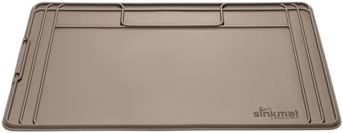 WeatherTech Sink Mat - Waterproof Under Sink Liner Mat for Kitchen Bathroom – 46” x 22” Inches - Durable, Flexible Tray – Home Undersink Organizer Must Haves, Tan, Made from Plastic
