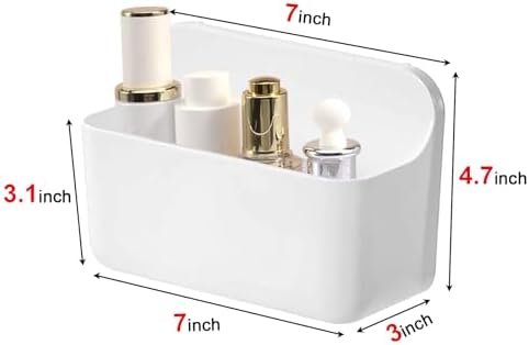CGBE 2-Pack Cabinet Door Organizer, Self Adhesive Bathroom Shelves, White