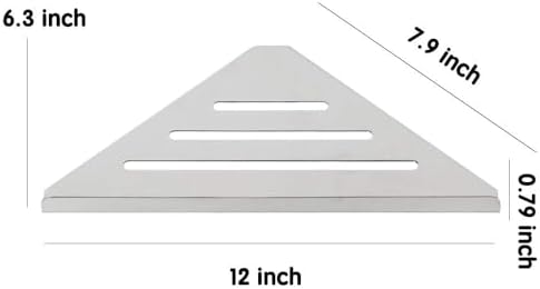 Lavatory Bathroom Corner 304 Stainless Steel Shelf Drill Free with Adhesive