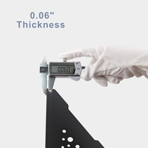 HIDROP Matte Black 10" Corner Shower Shelves for Tiled Walls, 2 Pack