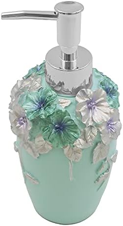 LUANT Vintage Pink Bathroom Accessories, 5Piece Bathroom Accessories Set, Bathroom Set Features, Soap Dispenser, Toothbrush Holder, Tumbler & Soap Dish - Bath Gift Set (Blue)