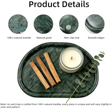 Natural Marble Vanity Tray, Special-Shaped Jewelry Tray