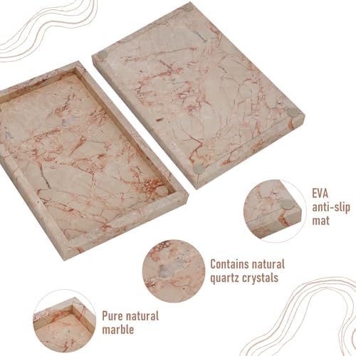 Marble Bathroom Tray,Pure Natural Vanity Tray