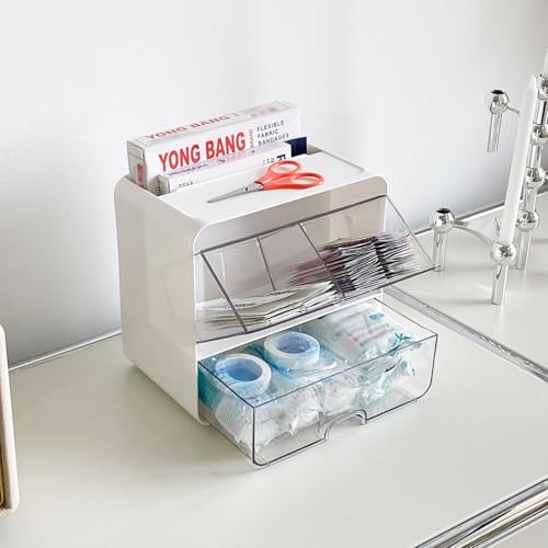 Bandages Storage Organizer, White, Plastic