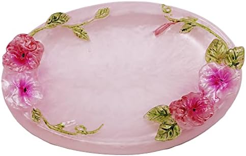 LUANT Vintage Pink Bathroom Accessories, 5Piece Bathroom Accessories Set, Bathroom Set Features, Soap Dispenser, Toothbrush Holder, Tumbler & Soap Dish - Bath Gift Set (Pink)
