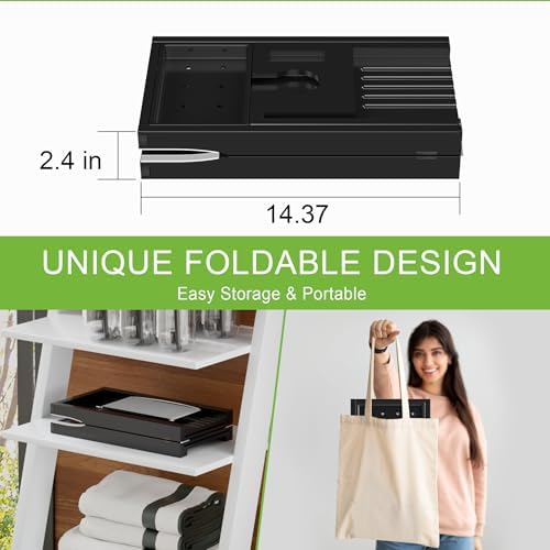 Bathtub Tray Caddy, Expandable Bamboo Bath Tray for Tub