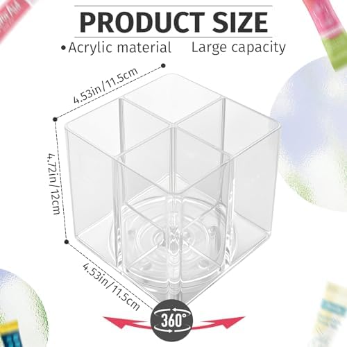 Drink Packet Organizer For Powdered Drink Mix,Powder Packet,Water Packet,Water Flavor Packet,Lazy Susan Organizer Rotating Holder for Drink Mix Necessities（Square）