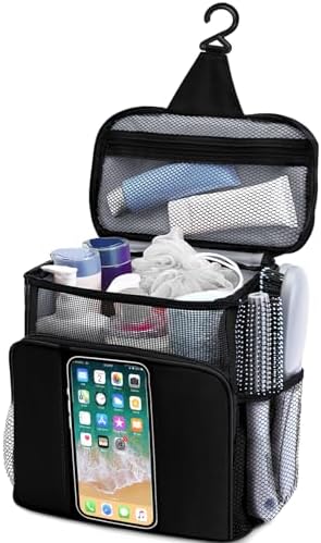 Dorm Room Essentials for Guys, Quick Dry Mesh Shower Caddy, Travel Toiletry Bag for Men and Women, Travel Cruise Ship Camping Essentials, Large Makeup Organizer for Full-Sized Toiletries Gifts for Men