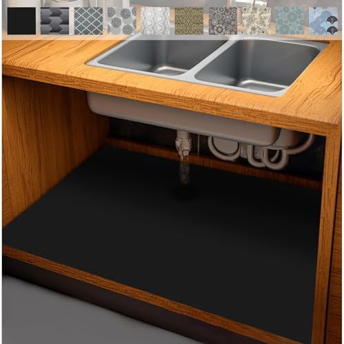 AiBOB Waterproof Under Sink Mat, Absorbent Cabinet Protector, 24" x 68"