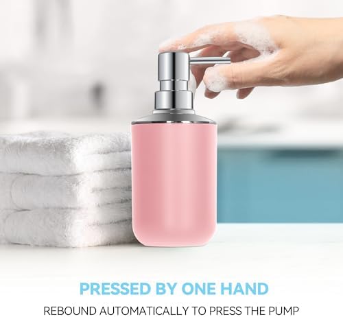 Pink Bathroom Accessories Set 4 PCS, Pink Bathroom Accessories