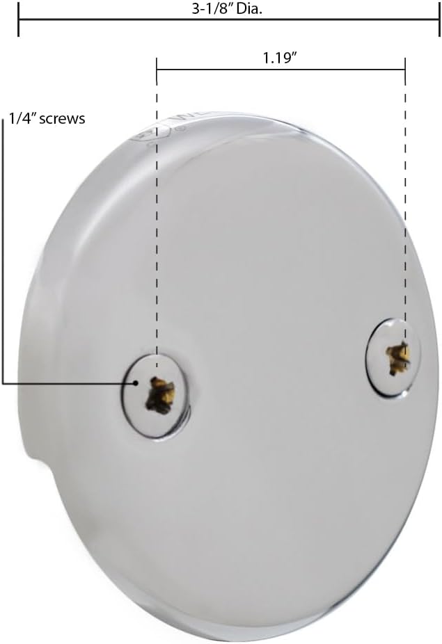 Westbrass Twist & Close Tub Trim Set with Two-Hole Overflow Faceplate, Satin Nickel, D94-2-07