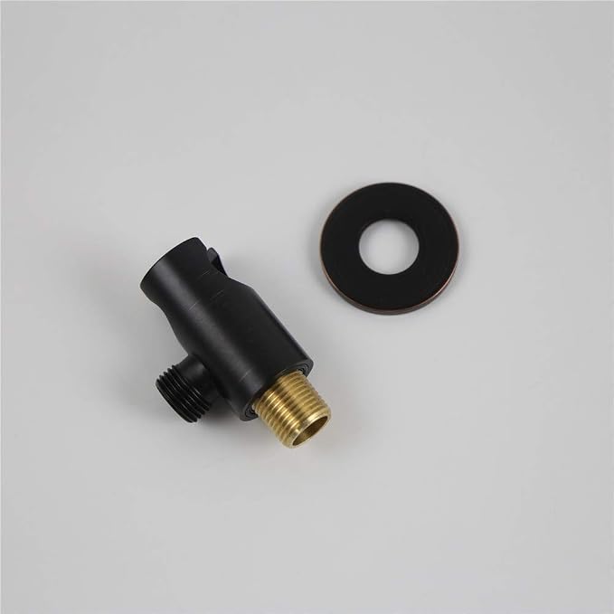 Handheld Shower Head Holder with Hose Connector for Shower System Faucet Set,Shower Wand Holder Wall Mount Hand Held Shower Handle Sprayer Holder Attachment,Shower Hose Adapter Oil Rubbed Bronze