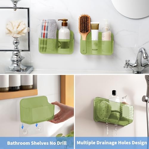 Diesisa Wall Mount Organizer, 2Pc Small Adhesive Cabinet Door Organizer
