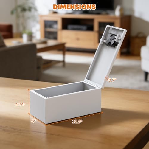 Wall Mount Locking Medicine Cabinet, First Aid Cabinet, Lockable Medicine Storage Box for Home, School, 12" W x 5.4" D x 6" H