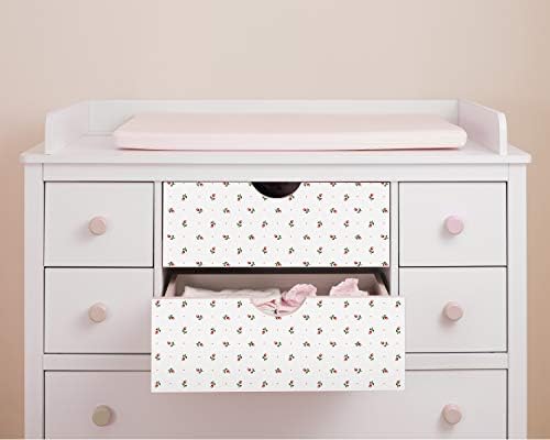 Con-Tact Brand Creative Covering, Self-Adhesive Shelf Liner, Multi-Purpose Vinyl Drawer Liner, Easy To Use And Apply, 18'' X 9', Rosebud
