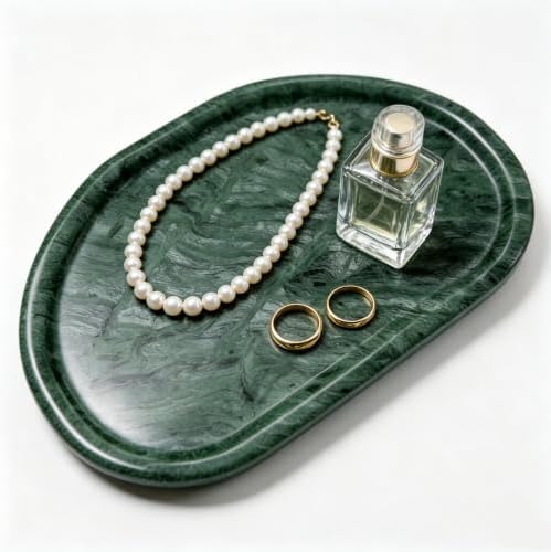 Natural Marble Vanity Tray, Special-Shaped Jewelry Tray