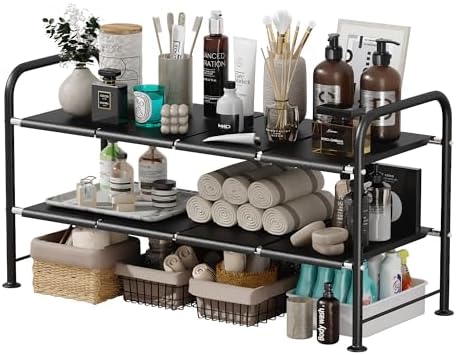 Under Sink Organizers and Storage,Expandable under cabinet organizer Shelf
