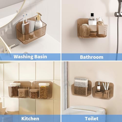 Diesisa Wall Mount Organizer, 2Pc Small Adhesive Cabinet Door Organizer