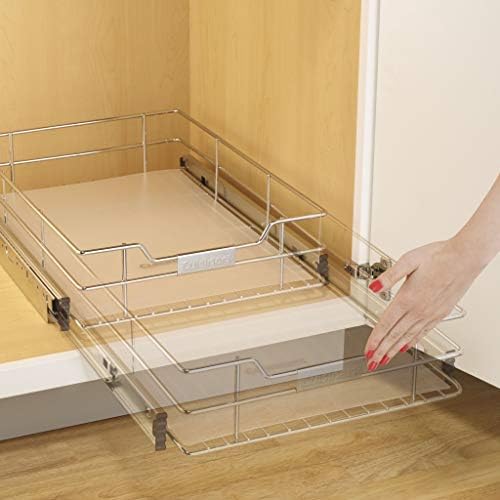 CUISINART 14" Sliding Cabinet Organizer, Chrome Finish